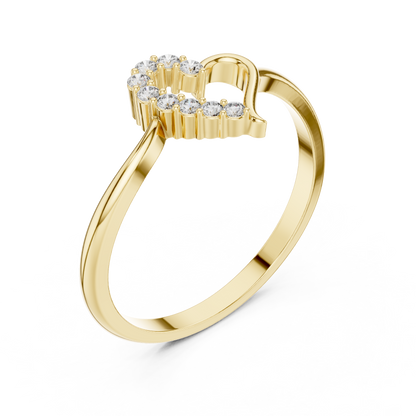 JÄGER JEWEL Eternal Heart Diamond Ring – JÄGER Metal