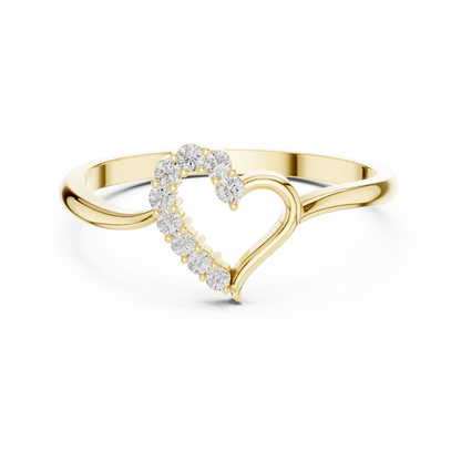 JÄGER JEWEL Eternal Heart Diamond Ring – JÄGER Metal