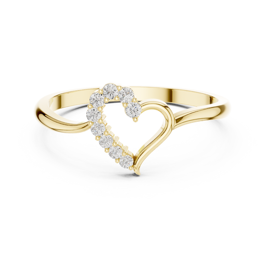 JÄGER JEWEL Eternal Heart Diamond Ring – JÄGER Metal