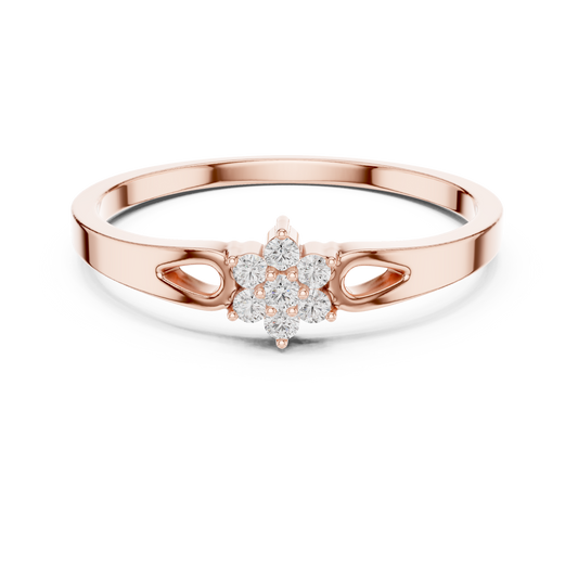 JÄGER JEWEL Petite Bloom Diamond Ring – JÄGER Metal