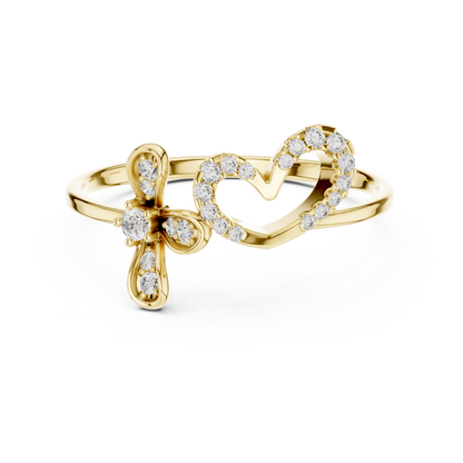 JÄGER JEWEL Eternal Faith Heart Diamond Ring – JÄGER Metal