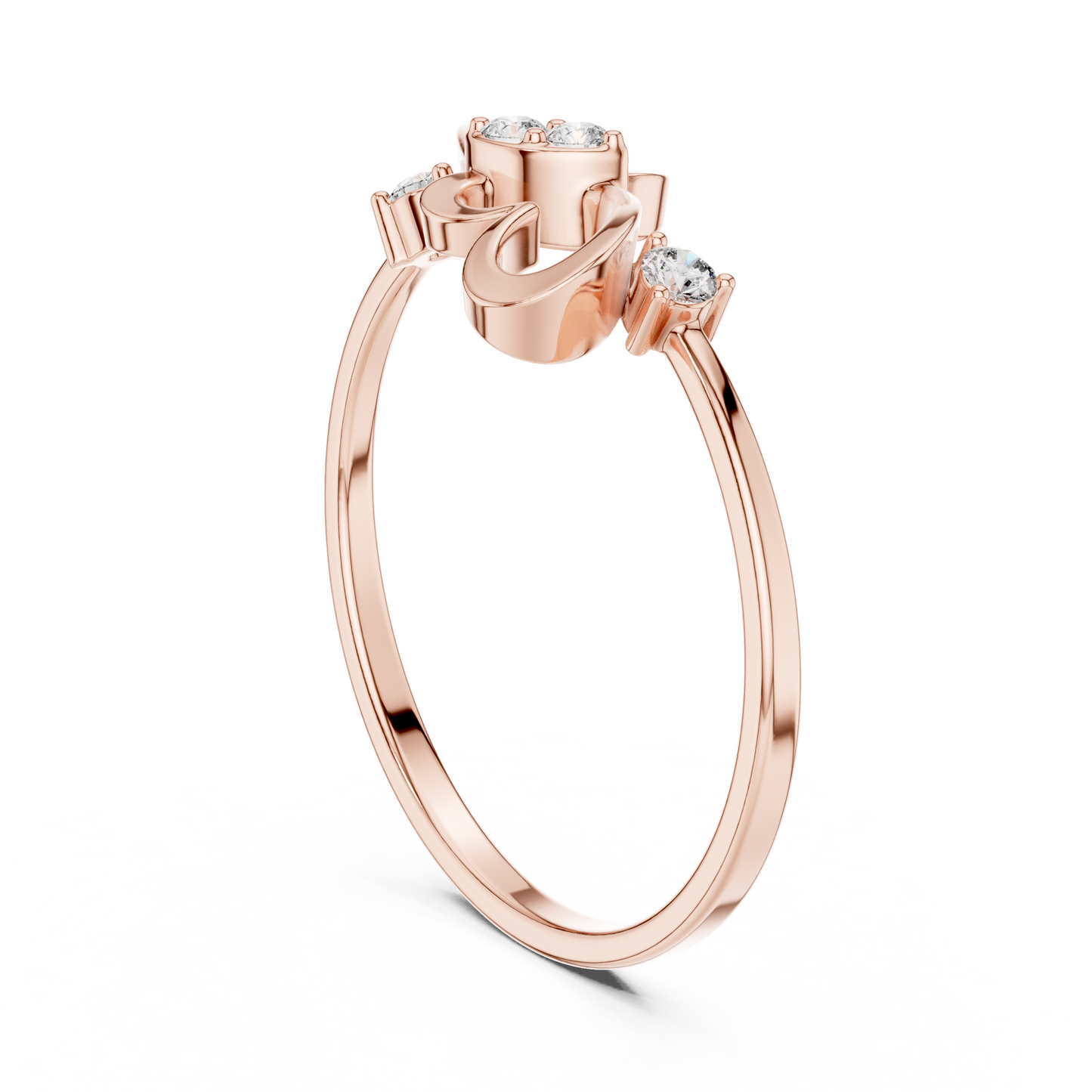 JÄGER JEWEL Infinity Heart Trio Diamond Ring – JÄGER Metal