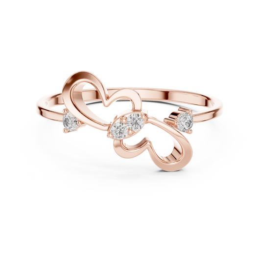 JÄGER JEWEL Infinity Heart Trio Diamond Ring – JÄGER Metal