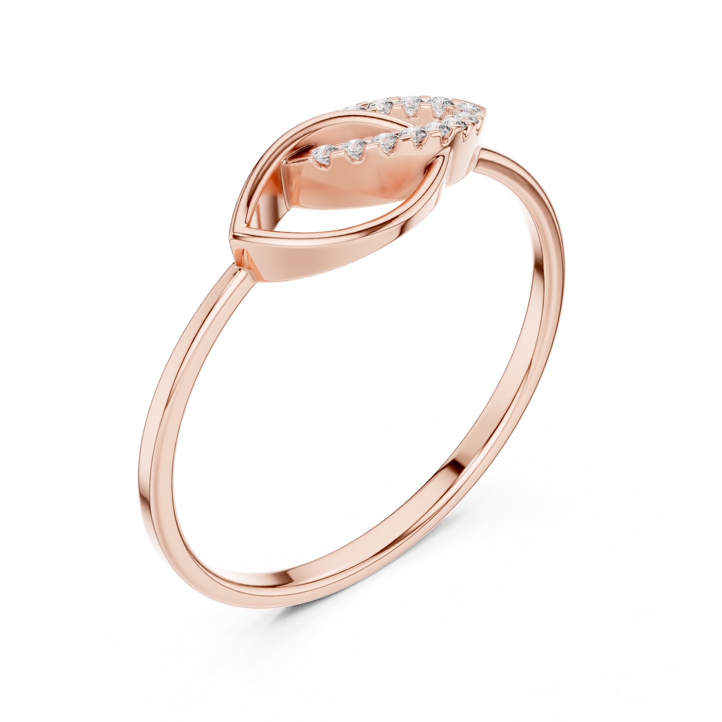 JÄGER JEWEL Leaf Grace Diamond Ring – JÄGER Metal