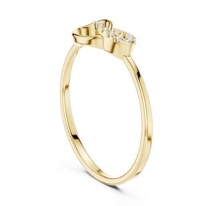 JÄGER JEWEL Leaf Grace Diamond Ring – JÄGER Metal