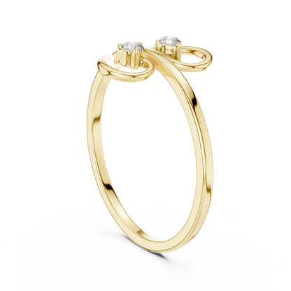 JÄGER JEWEL Infinite Curve Diamond Ring – JÄGER Metal