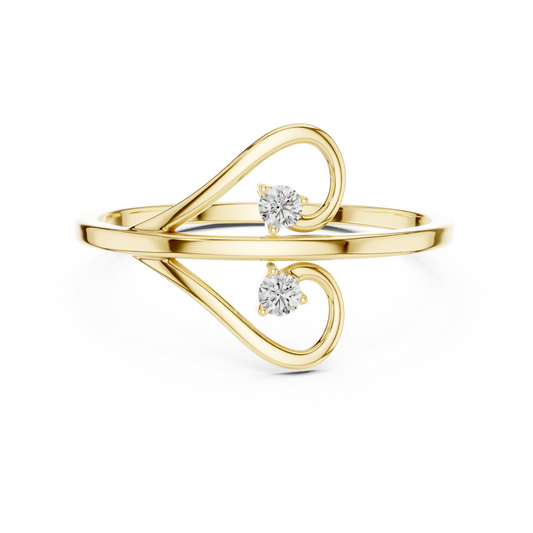 JÄGER JEWEL Infinite Curve Diamond Ring – JÄGER Metal