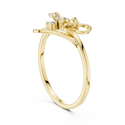 JÄGER JEWEL Floral Whisper Diamond Ring – JÄGER Metal