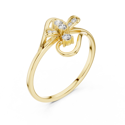 JÄGER JEWEL Floral Whisper Diamond Ring – JÄGER Metal