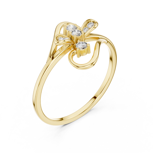 JÄGER JEWEL Floral Whisper Diamond Ring – JÄGER Metal