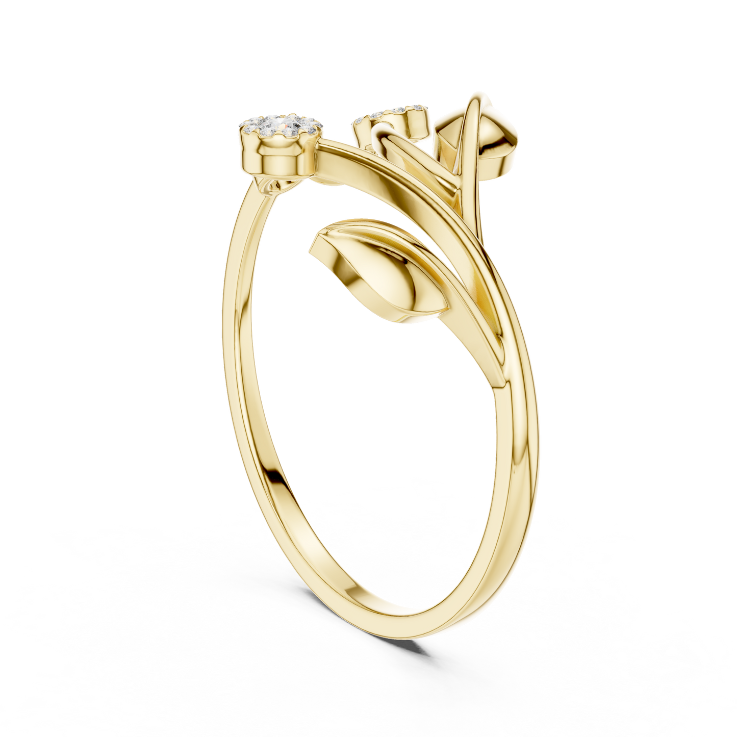 JÄGER JEWEL Petal Drift Diamond Ring – JÄGER Metal