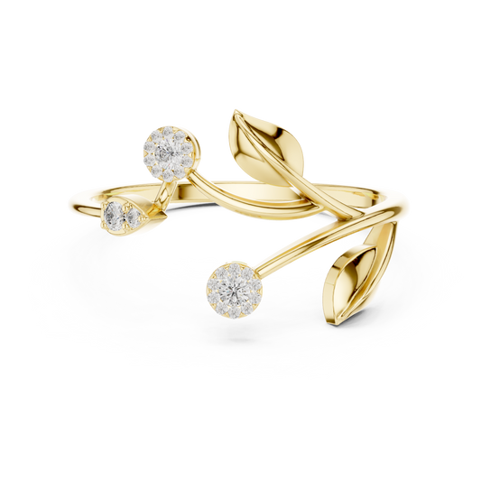 JÄGER JEWEL Petal Drift Diamond Ring – JÄGER Metal