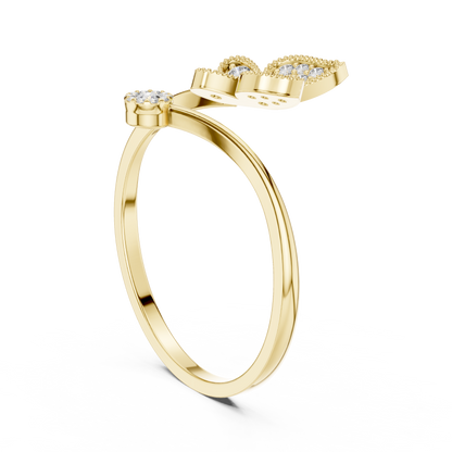 JÄGER JEWEL Butterfly Grace Diamond Ring – JÄGER Metal