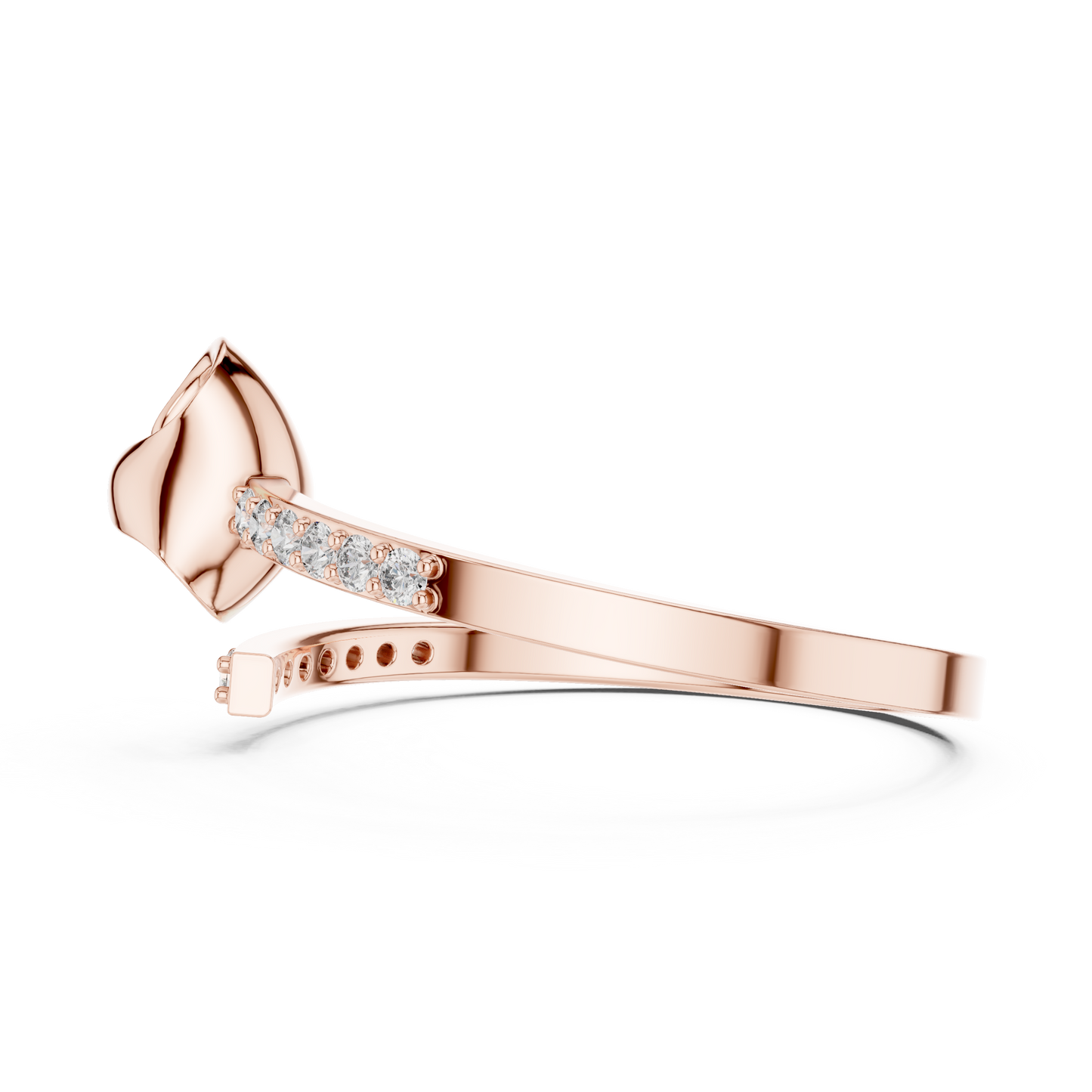 JÄGER JEWEL Sculpted Heart Diamond Ring – JÄGER Metal