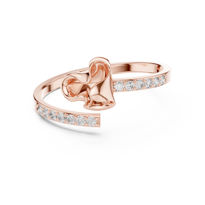 JÄGER JEWEL Sculpted Heart Diamond Ring – JÄGER Metal