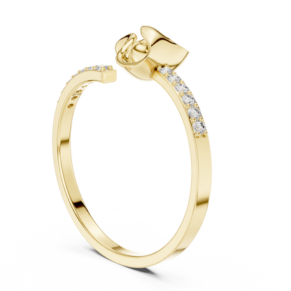 JÄGER JEWEL Sculpted Heart Diamond Ring – JÄGER Metal