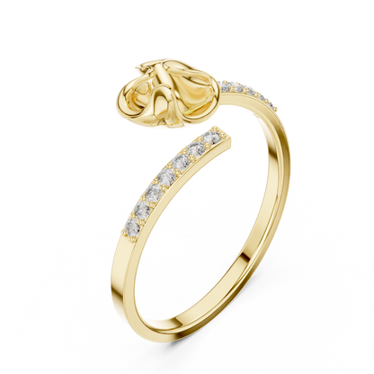 JÄGER JEWEL Sculpted Heart Diamond Ring – JÄGER Metal