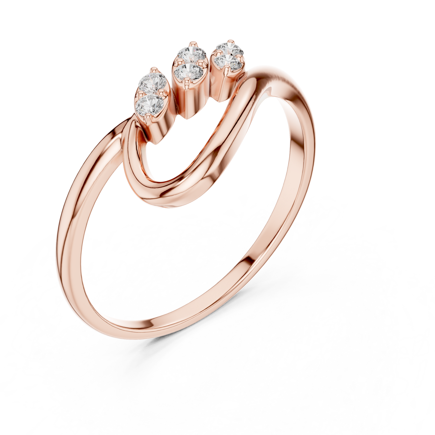 JÄGER JEWEL Triple Leaf Diamond Ring – JÄGER Metal