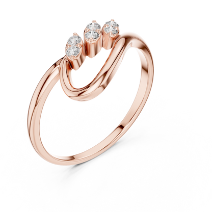 JÄGER JEWEL Triple Leaf Diamond Ring – JÄGER Metal