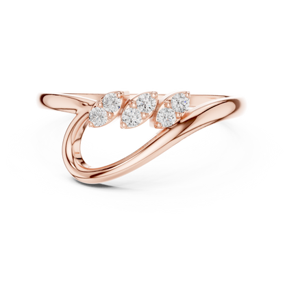 JÄGER JEWEL Triple Leaf Diamond Ring – JÄGER Metal