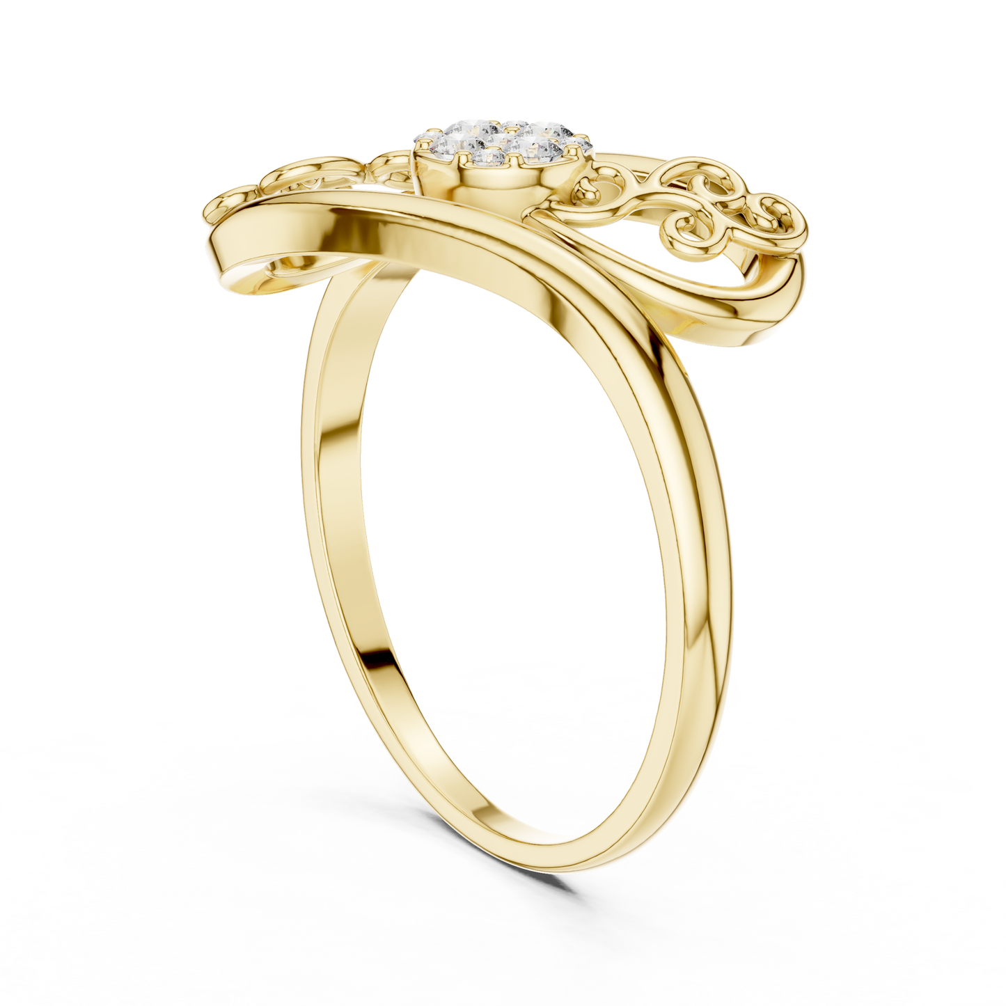 JÄGER JEWEL Royal Filigree Diamond Ring – JÄGER Metal