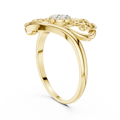 JÄGER JEWEL Royal Filigree Diamond Ring – JÄGER Metal