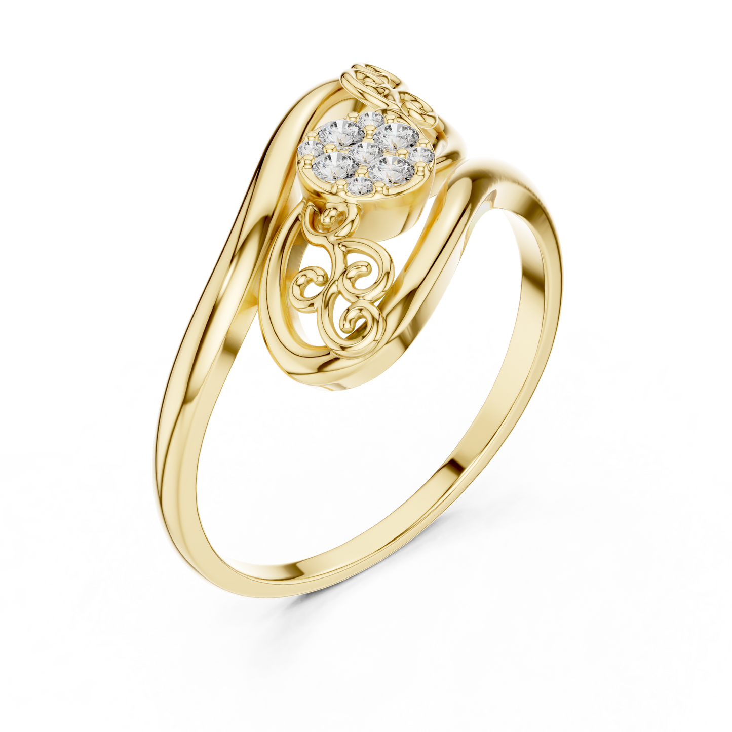 JÄGER JEWEL Royal Filigree Diamond Ring – JÄGER Metal