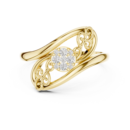 JÄGER JEWEL Royal Filigree Diamond Ring – JÄGER Metal