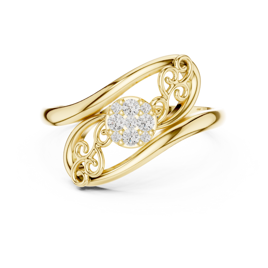 JÄGER JEWEL Royal Filigree Diamond Ring – JÄGER Metal