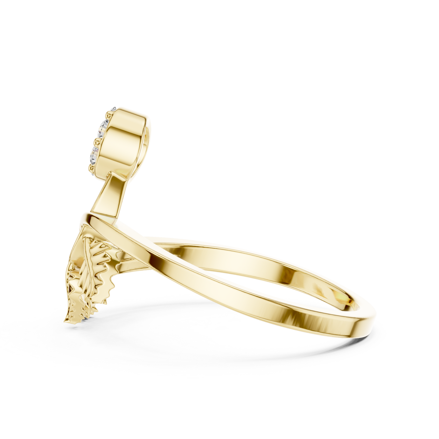 JÄGER JEWEL Floral Stem Diamond Ring – JÄGER Metal