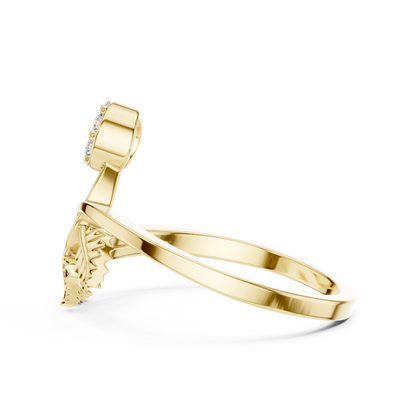 JÄGER JEWEL Floral Stem Diamond Ring – JÄGER Metal