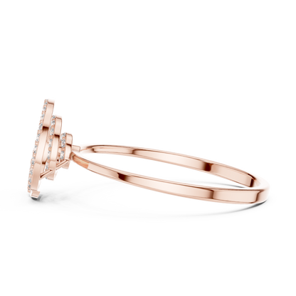 JÄGER JEWEL Spiral Aura Diamond Ring – JÄGER Metal