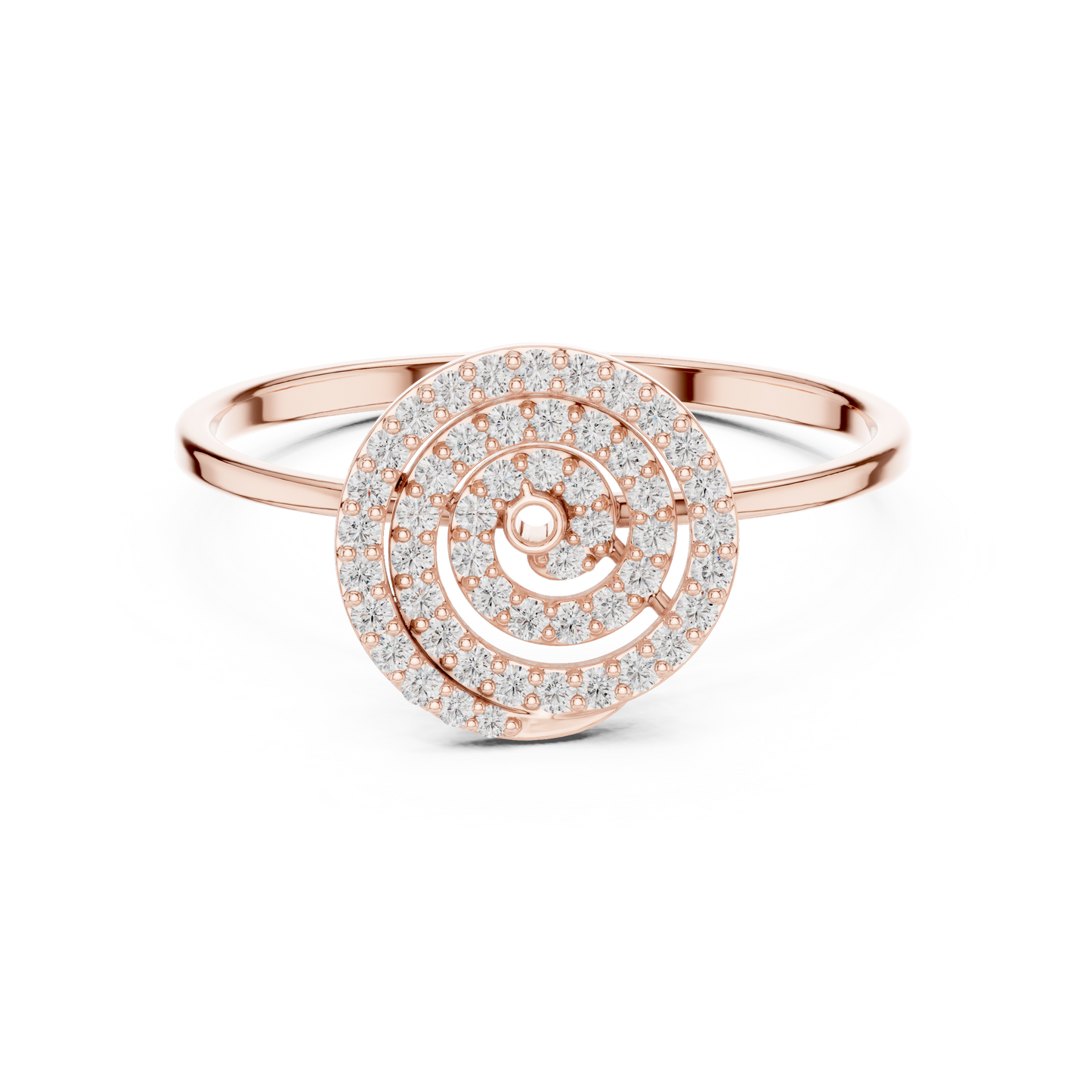 JÄGER JEWEL Spiral Aura Diamond Ring – JÄGER Metal