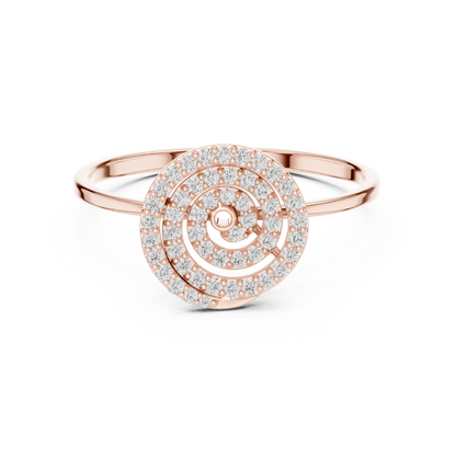 JÄGER JEWEL Spiral Aura Diamond Ring – JÄGER Metal