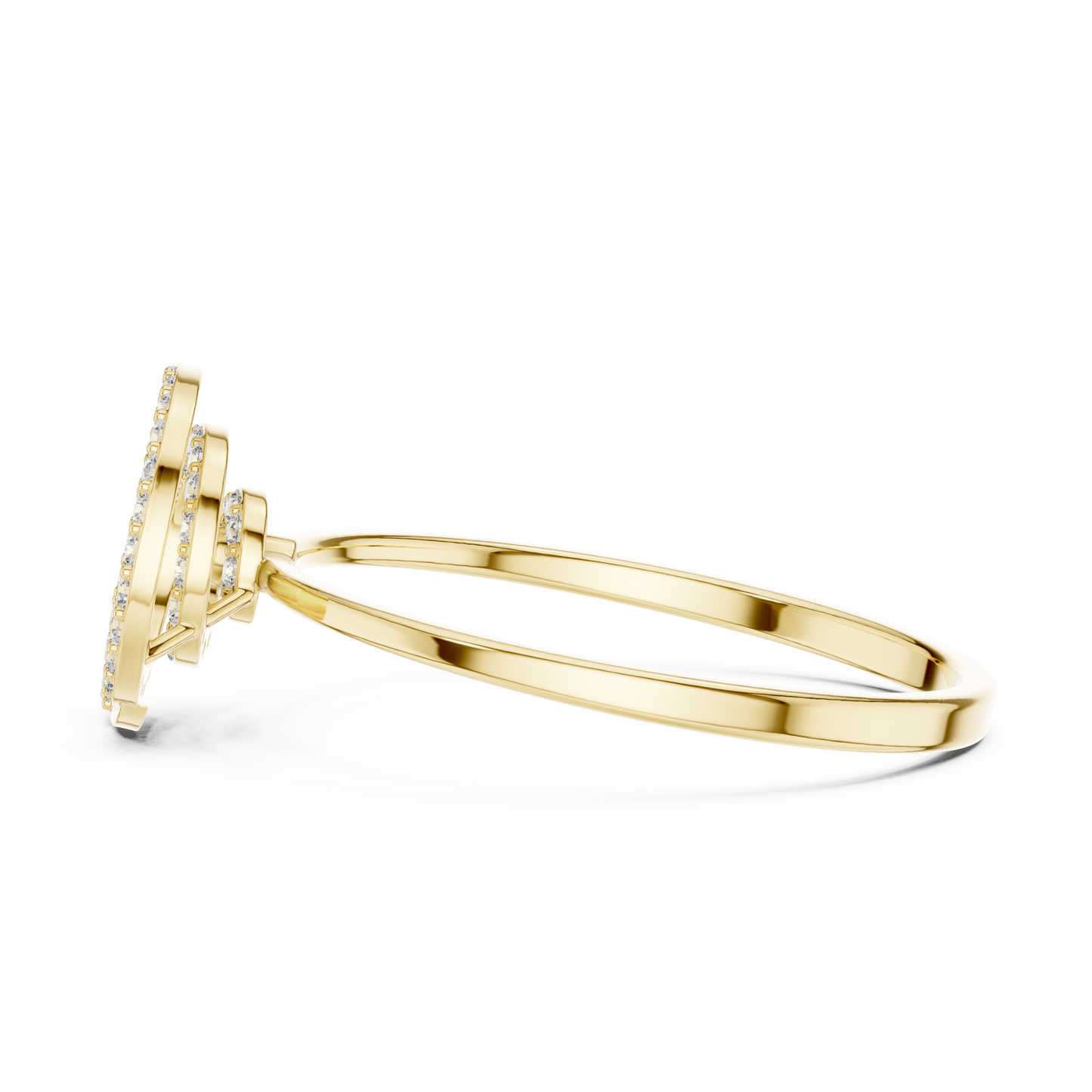 JÄGER JEWEL Spiral Aura Diamond Ring – JÄGER Metal