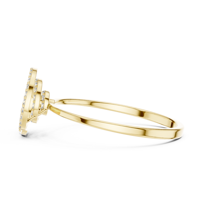 JÄGER JEWEL Spiral Aura Diamond Ring – JÄGER Metal