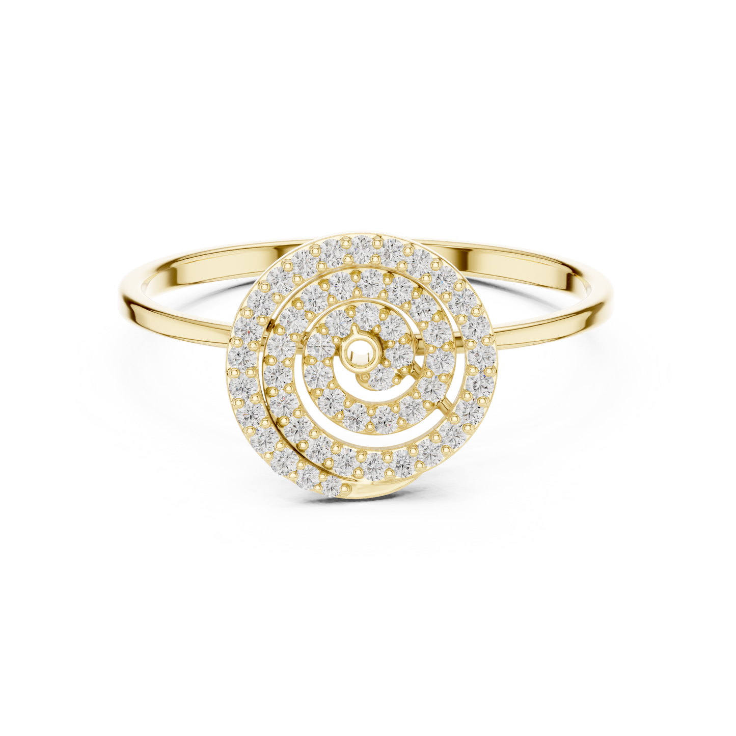 JÄGER JEWEL Spiral Aura Diamond Ring – JÄGER Metal
