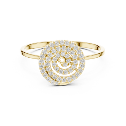 JÄGER JEWEL Spiral Aura Diamond Ring – JÄGER Metal