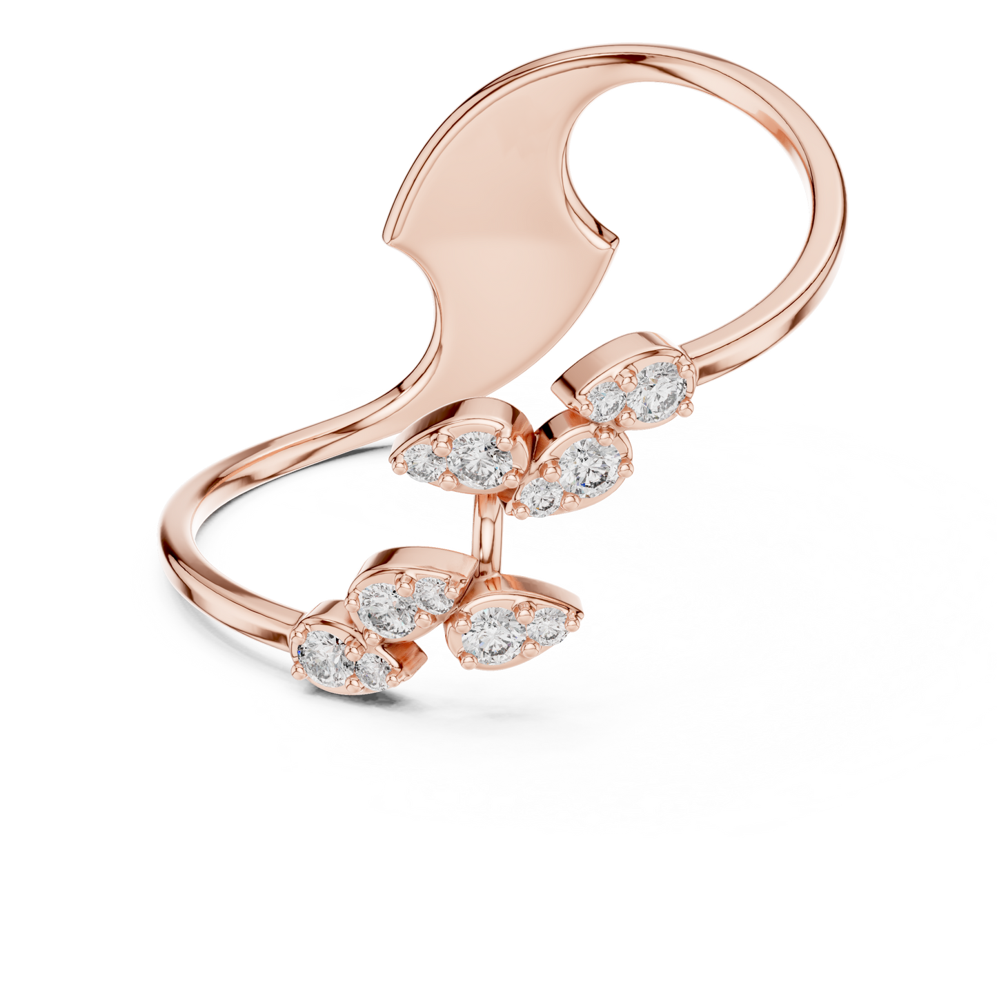 JÄGER JEWEL Serene Vine Diamond Ring – JÄGER Metal