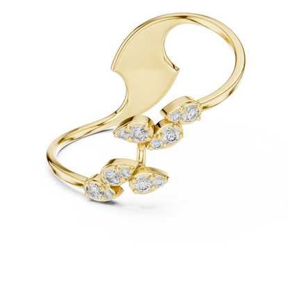 JÄGER JEWEL Serene Vine Diamond Ring – JÄGER Metal