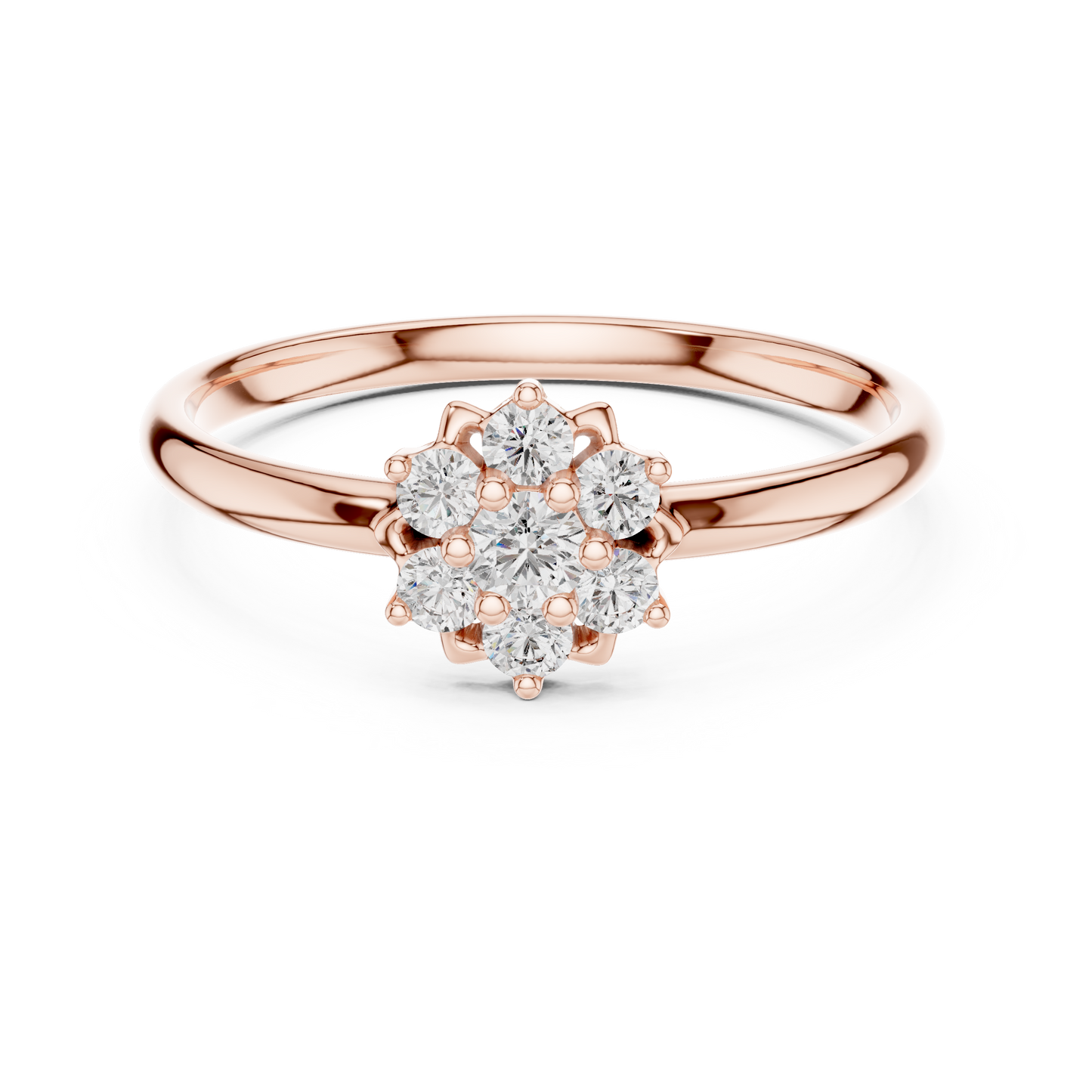 JÄGER JEWEL Radiant Bloom Diamond Ring – JÄGER Metal