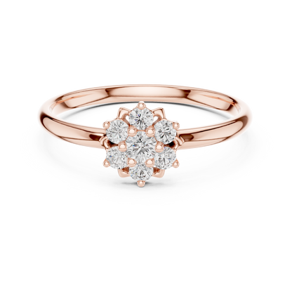 JÄGER JEWEL Radiant Bloom Diamond Ring – JÄGER Metal