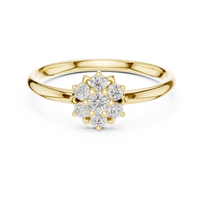 JÄGER JEWEL Radiant Bloom Diamond Ring – JÄGER Metal