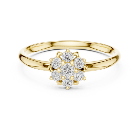 JÄGER JEWEL Radiant Bloom Diamond Ring – JÄGER Metal