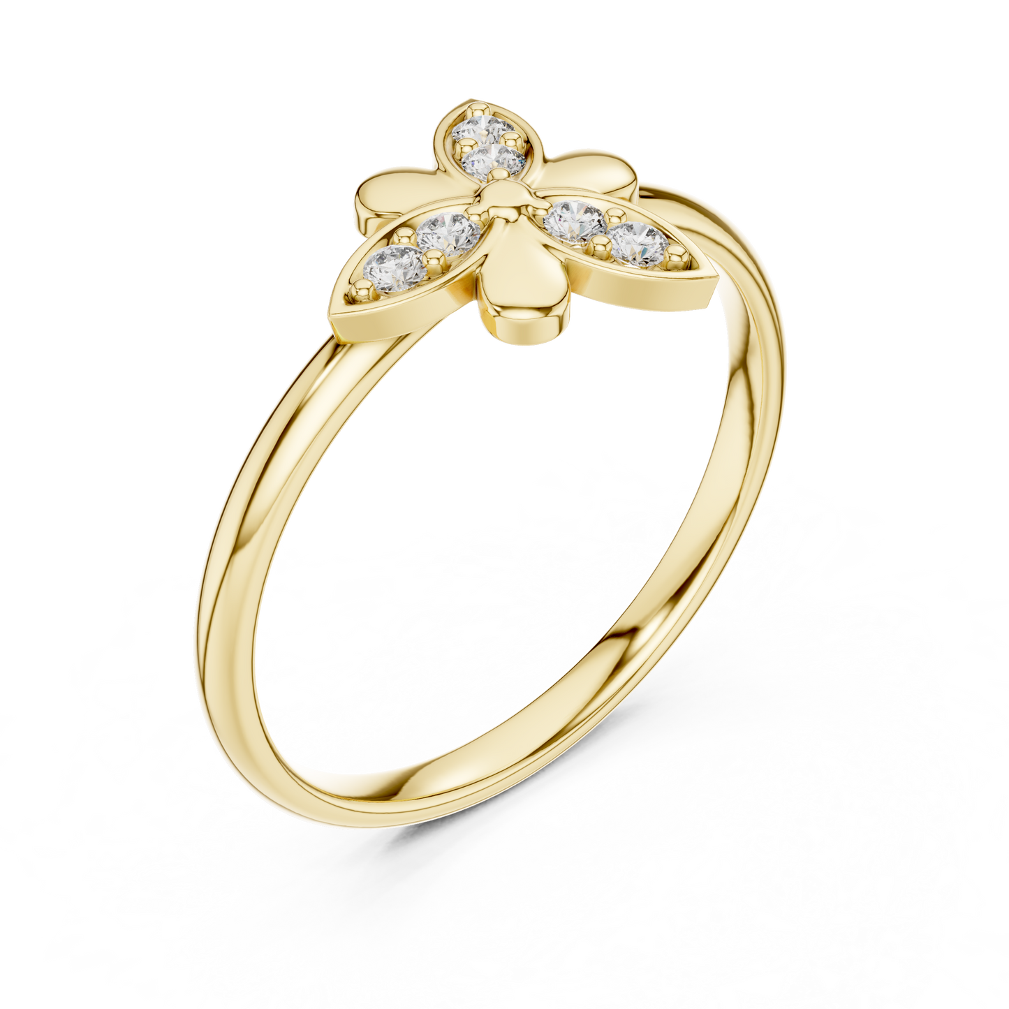 JÄGER JEWEL Petal Grace Diamond Ring – JÄGER Metal