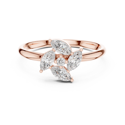 JÄGER JEWEL Petal Grace Diamond Ring – JÄGER Metal