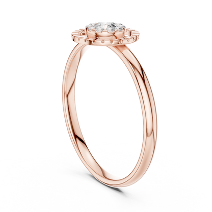 JÄGER JEWEL Halo Radiance Diamond Ring – JÄGER Metal