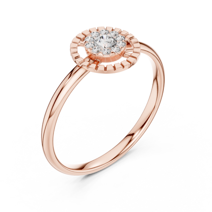 JÄGER JEWEL Halo Radiance Diamond Ring – JÄGER Metal