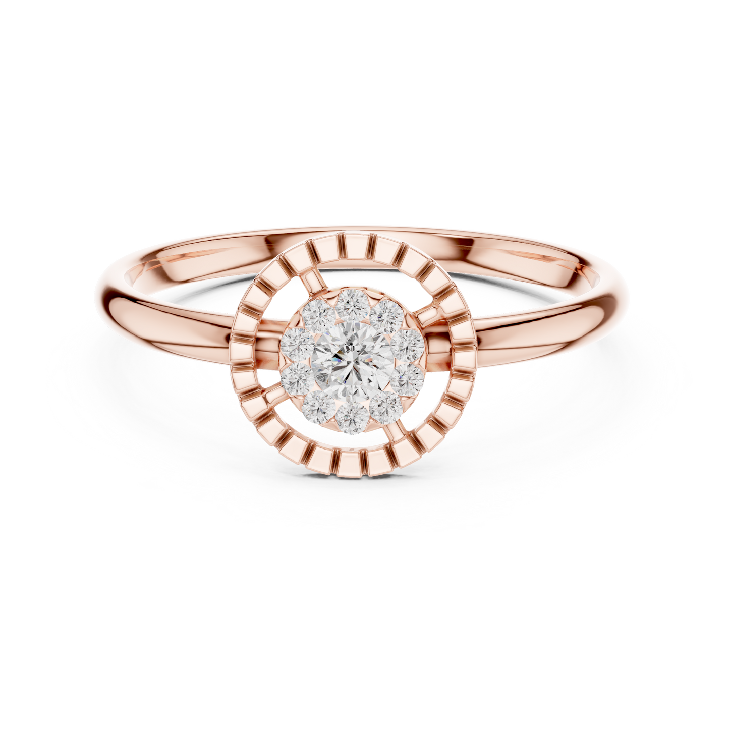 JÄGER JEWEL Halo Radiance Diamond Ring – JÄGER Metal