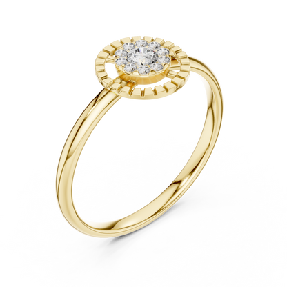 JÄGER JEWEL Halo Radiance Diamond Ring – JÄGER Metal